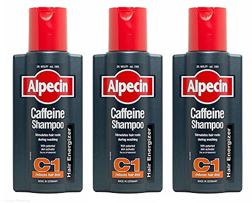 Champú de Cafeína Alpecin C1 8.45 Oz (Paquete de 3) | Mejora del Rendimiento Capilar | Promueve el Crecimiento y Grosor Natural del Cabello - imagen 3