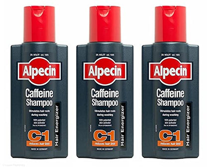 Champú de Cafeína Alpecin C1 8.45 Oz (Paquete de 3) | Mejora del Rendimiento Capilar | Promueve el Crecimiento y Grosor Natural del Cabello - imagen 2