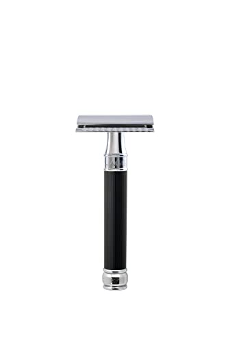 Edwin Jagger DES86RCBLAMZ Short Handled Classic Double Edge Manual Eco-Friendly and Reusable Safety Razor for Men and Women for Shaving Cream or Soap  - imagen 3