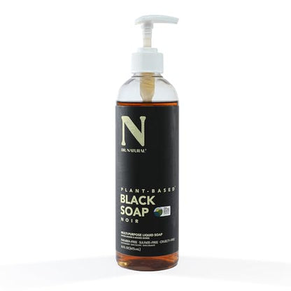 Jabón Líquido Negro Multiusos Dr. Natural - Gel de Ducha Natural de África Occidental - Jabón Suave para Manos y Cuerpo - Hidratante Profundo, - imagen 4