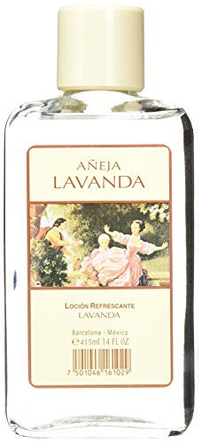Loción Para Rasurar Añeja Premium After Shave LAVANDA en Botella de Vidrio 14 fl oz - Sensación Refrescante y Alivio de Cortes - imagen 4