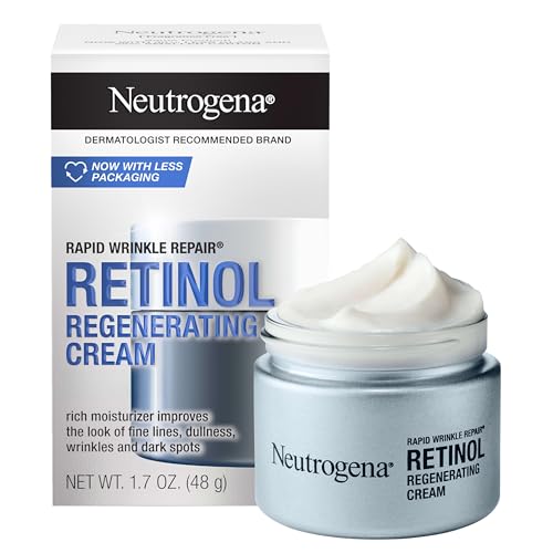 Neutrogena Crema Hidratante Facial Reparadora Rápida de Arrugas con Retinol y Ácido Hialurónico, 1.7 oz, Anti-Envejecimiento, Líneas Finas, Arrugas y - imagen 3