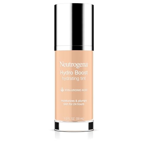 Base de Maquillaje Hidratante Neutrogena Hydro Boost para Piel Seca, con Ácido Hialurónico, Gel de Agua Ligero y Libre de Aceite, 10 Classic Ivory, - imagen 3