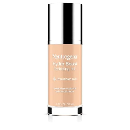 Base de Maquillaje Hidratante Neutrogena Hydro Boost para Piel Seca, con Ácido Hialurónico, Gel de Agua Ligero y Libre de Aceite, 10 Classic Ivory, - imagen 2