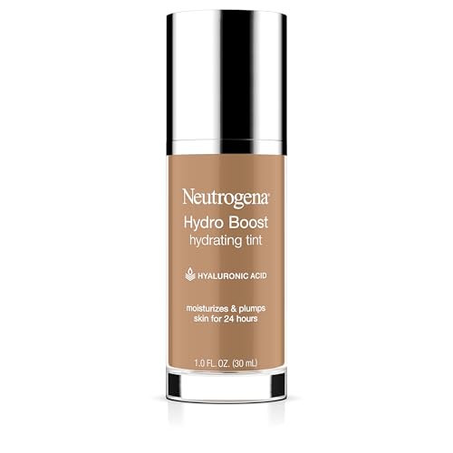 Base de Maquillaje Hidratante Neutrogena Hydro Boost para Piel Seca, con Ácido Hialurónico, Gel de Agua Ligero y Libre de Aceite, Color 105 Caramelo, - imagen 1