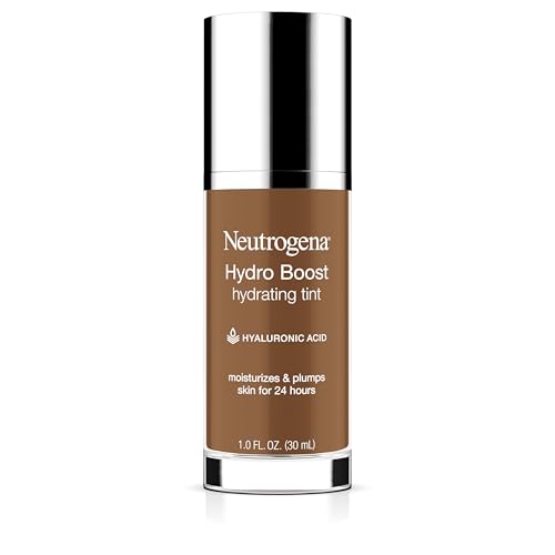 Base de Maquillaje Hidratante Neutrogena Hydro Boost para Piel Seca, con Ácido Hialurónico, Gel de Agua Ligero y Libre de Aceite, Color 135 Castaño, - imagen 4