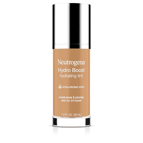 Base de Maquillaje Hidratante Neutrogena Hydro Boost para Piel Seca, con Ácido Hialurónico, Gel de Agua Ligero, No Comedogénico, Color 85 Honey, 1.0 - imagen 4