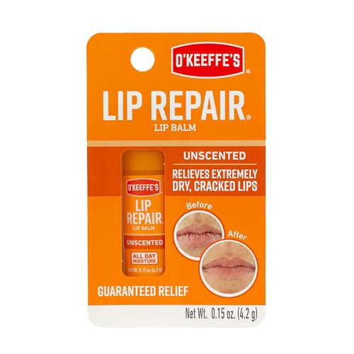 Bálsamo Labial O'Keeffe's Lip Repair Sin Fragancia para Labios Secos y Agrietados - Stick (1 Paquete) - Hidratante para Labios Muy Secos - imagen 3