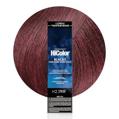 L'Oréal Technique HiColor Coloración Permanente Violeta y Negros - Complejo Ceramida R Antirotura, Multi-Lift Sin Naranja, Para Bases Oscuras, Color - imagen 4