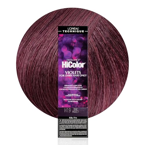L'Oréal Technique HiColor Coloración Permanente Violeta y Negros - Complejo Ceramida R Antirrotura, Multi-Lift, Sin Naranja, Para Bases Oscuras, - imagen 1