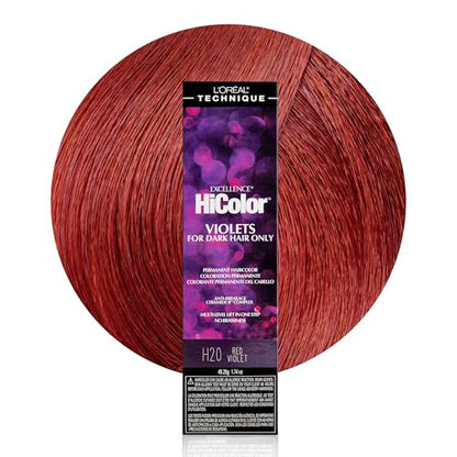 Coloración Permanente L'Oréal Technique HiColor Violet & Blacks - Complejo Ceramida Anti-Ruptura, Multi-Lift, Sin Brassiness, Para Bases Oscuras, - imagen 1