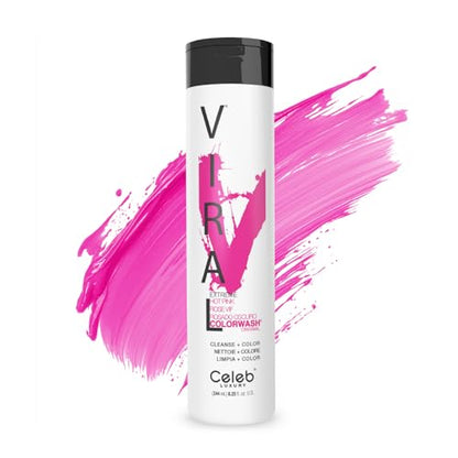 Celeb Luxury Viral Colorwash, Champú Deposito de Color Semipermanente Profesional, Rosa Fucsia 8.25 Fl Oz (Paquete de 1) - imagen 1