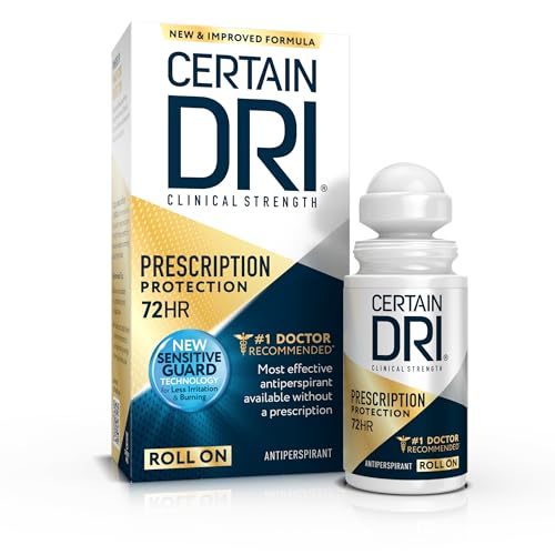 Antitranspirante Clínico de Fuerza Prescrita Certain Dri Roll-On para Hiperhidrosis - Protección contra Sudor de 72 Horas - Sin Fragancia - - imagen 3