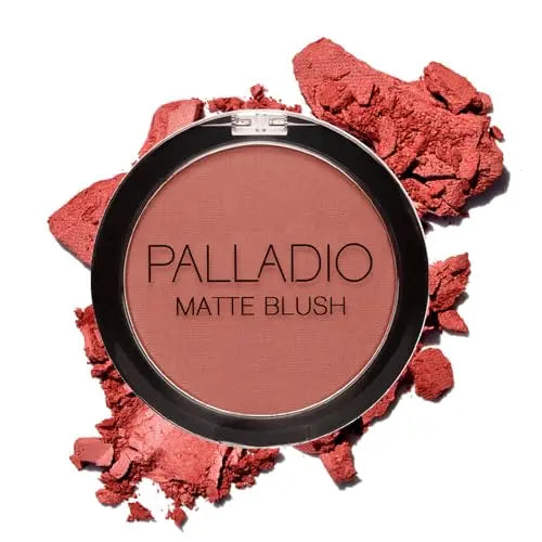 Rubor Mate Palladio, Aplicación Suave en Mejillas, Acabado Mate Uniforme, Cobertura Aterciopelada, Mezcla Sin Esfuerzo, Compacto Conveniente - imagen 4