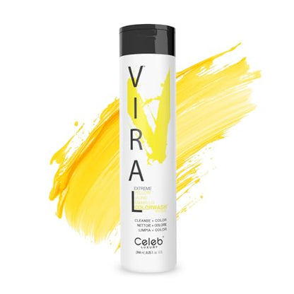 Champú Deposito de Color Semipermanente Celeb Luxury Viral Colorwash, Amarillo 8.25 Fl Oz (Paquete de 1) - imagen 2