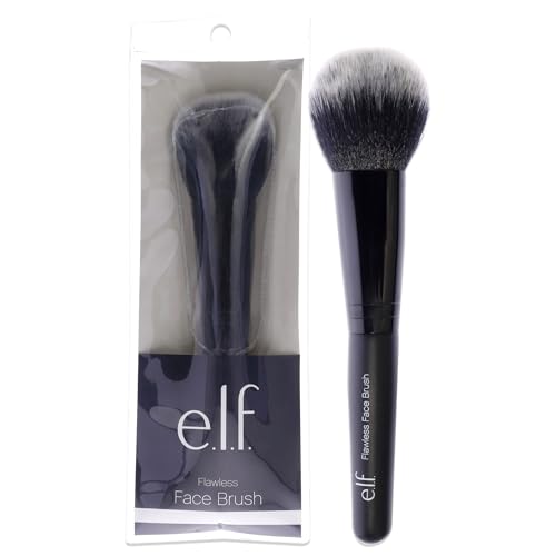 Brocha Facial e.l.f. Flawless, Brocha de Maquillaje Sintética para Contorno y Definición, Ideal para Polvo, Rubor y Bronceador, Vegana y Libre de - imagen 3