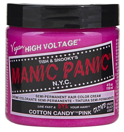 MANIC PANIC Classic Colorante Semipermanente Algodón de Azúcar Rosa - Tinte Rosa Brillante para Mujeres y Hombres que Dura 4-6 Semanas - Vegano, Sin - imagen 3
