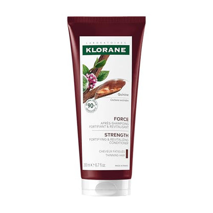 Acondicionador Fortalecedor Klorane con Quina - Alternativa Natural para el Adelgazamiento del Cabello - Apoya Cabello Más Grueso y Fuerte - Vegano y - imagen 1