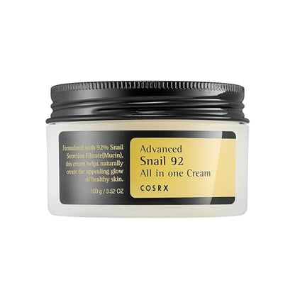 Hidratante Facial COSRX con 92% Mucina de Caracol, 3.52 Oz, Crema Ligera para Piel Suave y Radiante, Cuidado de la Piel Coreano - imagen 4