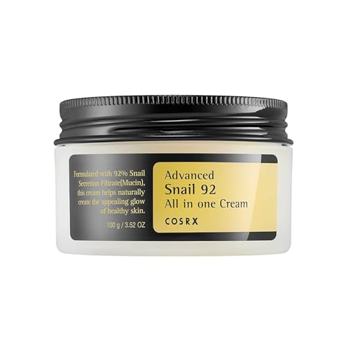 Hidratante Facial COSRX con 92% Mucina de Caracol, 3.52 Oz, Crema Ligera para Piel Suave y Radiante, Cuidado de la Piel Coreano - imagen 2