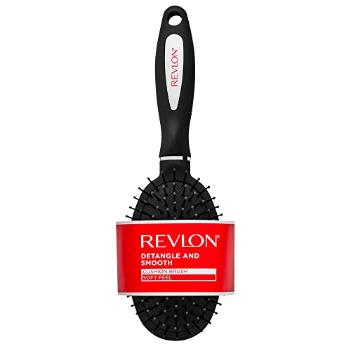 Cepillo para el cabello Revlon Detangle & Smooth con almohadilla negra - imagen 1