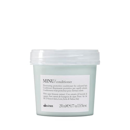 Acondicionador Davines MINU, Fórmula Iluminadora Protectora para Cabello Teñido - Desenreda Suavemente y Aporta Brillo, 8.45 Fl Oz - imagen 1