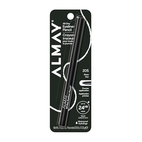 Lápiz Delineador Almay Todo el Día, Hipoalergénico, Libre de Crueldad, Sin Aceite, Sin Fragancia, Probado por Oftalmólogos, Resistente al Agua, 205 - imagen 1