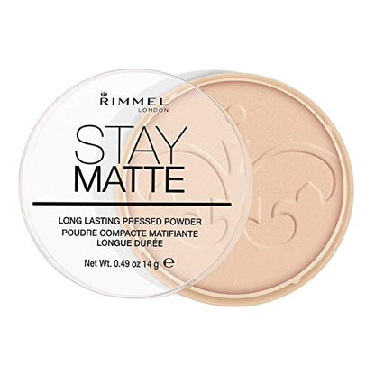 Rimmel London Stay Matte Polvo Compacto, Glow Durazno, 0.49 Onzas - imagen 3