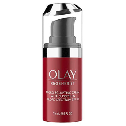 Crema Hidratante Facial Olay Regenerist Micro-Sculpting con Protector Solar SPF 30, Tamaño de Prueba 0.5 oz - imagen 3