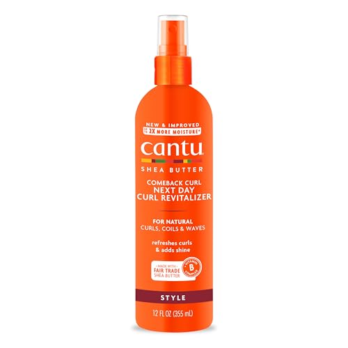 Cantu Comeback Curl Revitalizador de Rizos para el Día Siguiente con Manteca de Karité para Cabello Natural, 12 fl oz - imagen 3