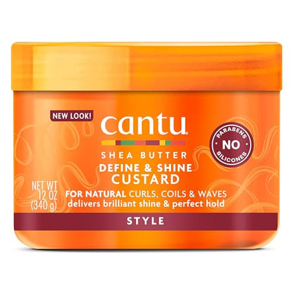Cantu Manteca de Karité para Cabello Natural Define & Shine Custard, 12 Oz - imagen 4