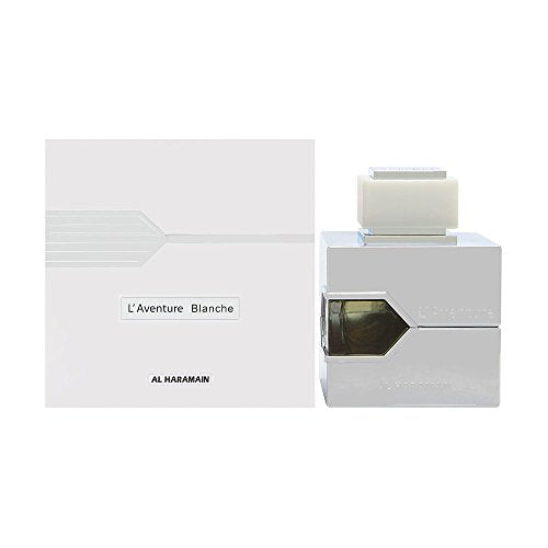 Al Haramain L'Aventure Blanche Eau de Parfum Spray para Hombres, 3.4 Onzas - imagen 1
