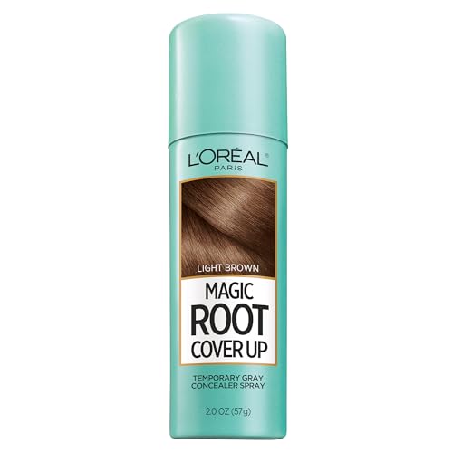 L'Oreal Paris Spray Concealer para Raíces de Cabello, Cubridor Temporal de Canas, Marrón Claro, 2 Onzas - imagen 2