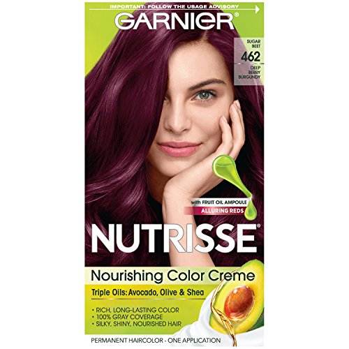 Coloración para el cabello Garnier Nutrisse Creme Nourishing, 462 Berry Oscuro Burdeos (Remolacha), tinte permanente, 1 unidad (el empaque puede - imagen 1