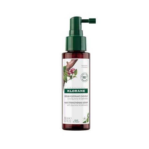 Suero Fortalecedor Klorane con Quina y Edelweiss para Cabello Fino, Apoya Cabello Más Grueso y Fuerte, Para Hombres y Mujeres, Libre de Parabenos, - imagen 2