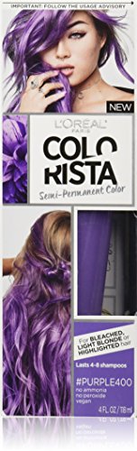 L’Oreal Paris Colorista Tinte Semipermanente para Cabello Decolorado o Rubio, Mascarilla Capilar Deposito de Color, Púrpura - imagen 3