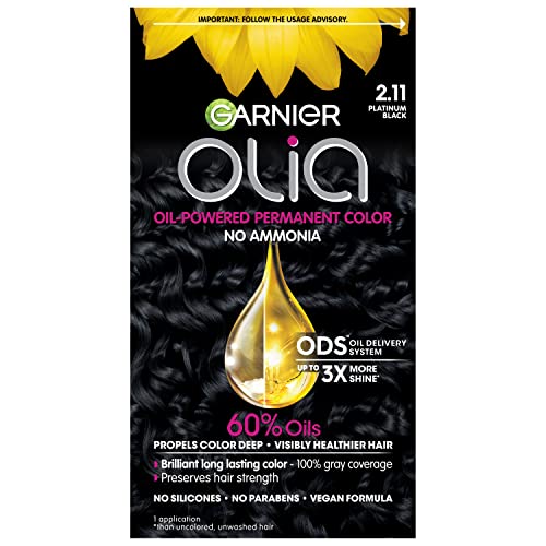 Garnier Olia Color de Cabello, Tinte Permanente Sin Amoníaco, Fórmula a Base de Aceite para Cobertura Total de Canas y Cabello 3x Más Brillante, - imagen 2