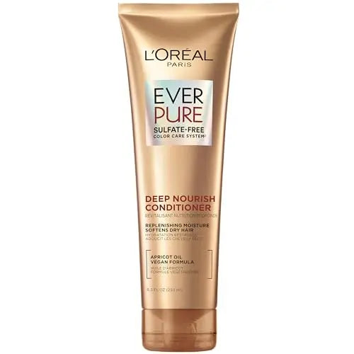 Acondicionador L'Oreal Paris para Cabello Seco, Hidratación Triple, Infusionado con Aceite de Albaricoque, EverPure, 8.5 Fl Oz - imagen 3