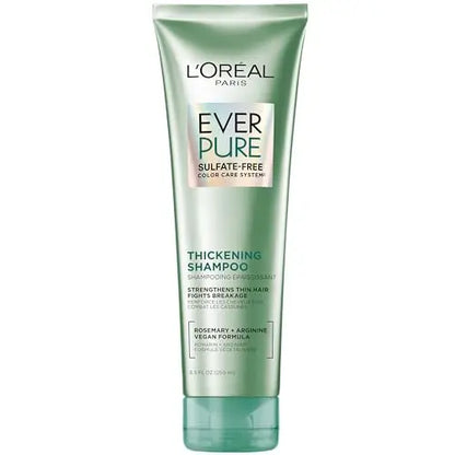 Champú Espumante Sin Sulfatos L'Oreal Paris, Engrosa y Fortalece Cabello Fino y Frágil, Cuidado Capilar con Hoja de Romero, EverPure, 8.5 Fl Oz - imagen 3