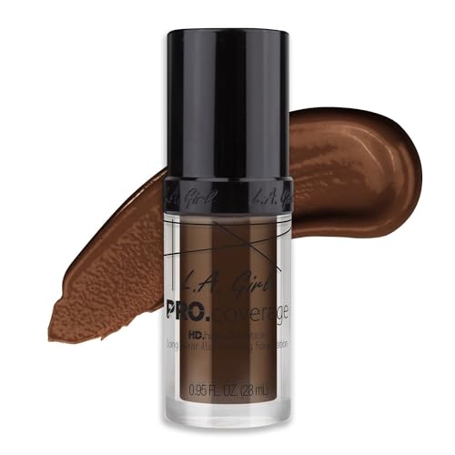 Base líquida L.A. Girl Pro Coverage, Chocolate Oscuro, 0.95 Fl Oz - imagen 1