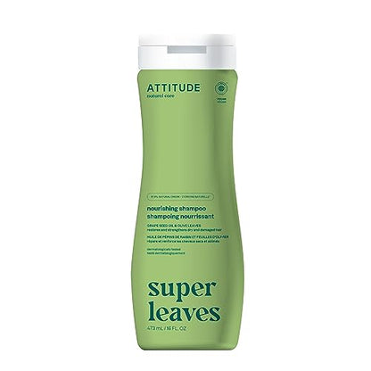 Champú Nutritivo ATTITUDE, Verificado por EWG, para Cabello Seco y Dañado, Ingredientes Naturales, Vegano y a Base de Plantas, Aceite de Semilla de - imagen 1