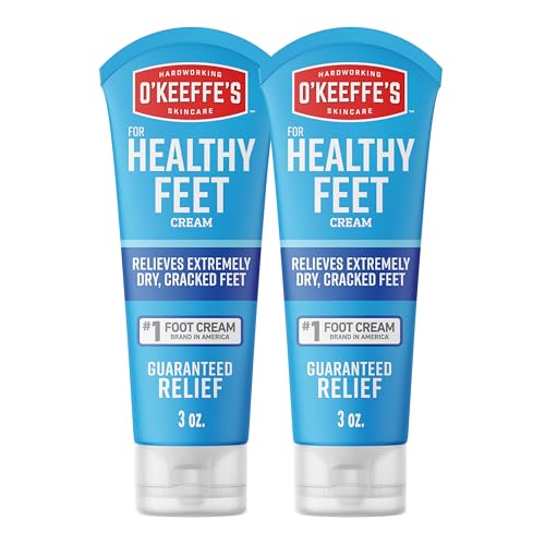Crema para Pies O'Keeffe's para Pies Saludables - Tubo de 3 oz (Paquete de 2) - Alivio Garantizado para Pies Extremadamente Agrietados y Secos, - imagen 3