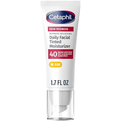 Hidratante Facial Diaria CETAPHIL para Alivio de Rojez, SPF 40, 1.7 fl oz, Protector Solar de Espectro Amplio, Tono Neutral, Para Piel Propensa a la - imagen 2