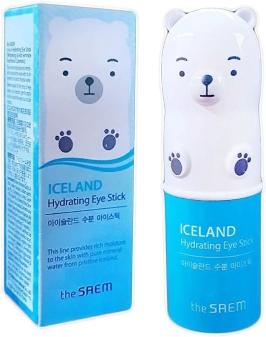 THESAEM Iceland Hydrating Eye Stick 0.24oz - Cooling Balm for Dark Circles and Puffiness – Under Eye Treatment - Reduce Wrinkles and Moisturizing - Mi - imagen 1