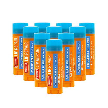 Bálsamo Labial O'Keeffe's Cooling Relief para Labios Secos y Agrietados, Stick, (Paquete de 10) - imagen 2