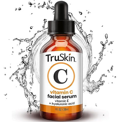 Suero Facial TruSkin con Vitamina C - Suero Antienvejecimiento con Ácido Hialurónico y Vitamina E - Fórmula Iluminadora para Mejorar Manchas Oscuras, - imagen 3