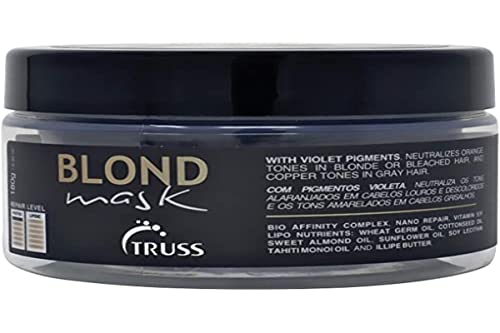 Mascarilla Capilar Morada TRUSS y Tonificador Rubio - Tratamiento Hidratante Profundo para Cabello Rubio, Decolorado o Canoso - Neutraliza Tonos - imagen 1