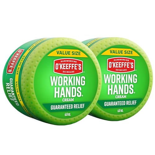 Crema de Manos O'Keeffe's Working Hands para Sequedad Extrema - Tarro de 6.8 oz (Paquete de 2) - Cuidado Reparador para Manos Agrietadas y Secas - imagen 1