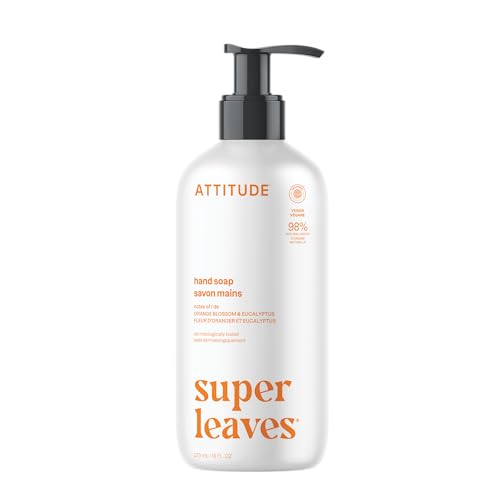 Jabón Líquido ATTITUDE, Verificado por EWG, a Base de Plantas y Minerales, Vegano, Aroma de Flor de Naranjo y Eucalipto, 16 Fl Oz - imagen 3