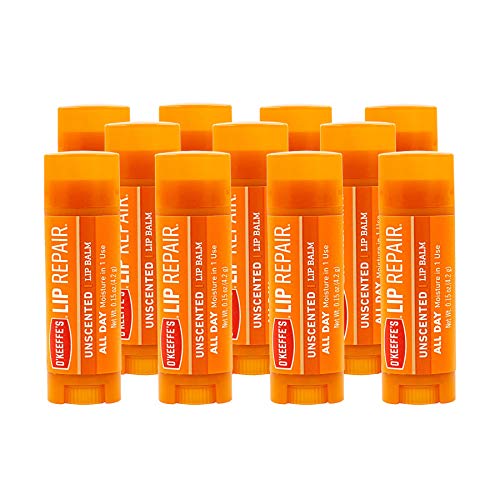 O'Keeffe's Unscented Lip Repair Lip Balm for Dry, Cracked Lips, Stick, (Pack of 11) - imagen 3